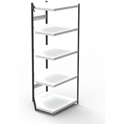 Système d'étagères modulaires de bureau Kaiserkraft - Étagère d'angle Système d'étagères modulaires de bureau Kaiserkraft - Étagère d'angle