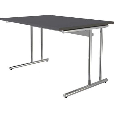 Kerkmann Höhenverstellbarer Schreibtisch - 120x80 cm, chrom, anthrazit Kerkmann Höhenverstellbarer Schreibtisch - 120x80 cm, chrom, anthrazit