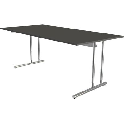 Bureau Lago Kerkmann anthracite - Réglable, 200x100cm Bureau Lago Kerkmann anthracite - Réglable, 200x100cm
