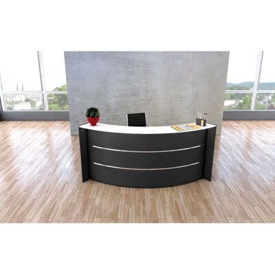 Comptoir d'Accueil Kerkmann BARI - Moderne, Résistant, Blanc & Anthracite Comptoir d'Accueil Kerkmann BARI - Moderne, Résistant, Blanc & Anthracite