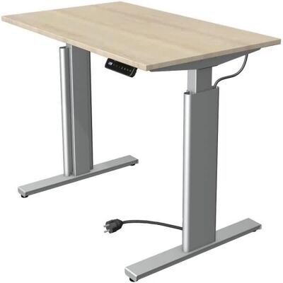 Kerkmann Move 3 Elektrisch Zit/Sta Bureau met Eiken Finish - Kantoormeubilair Kerkmann Move 3 Elektrisch Zit/Sta Bureau met Eiken Finish - Kantoormeubilair