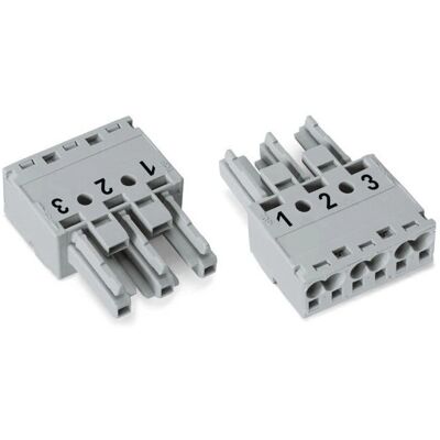 Conector eléctrico Wago 770-243 - 3 polos, gris Conector eléctrico Wago 770-243 - 3 polos, gris