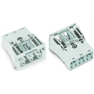 Conector eléctrico Wago 770-723 - 3 polos, blanco Conector eléctrico Wago 770-723 - 3 polos, blanco