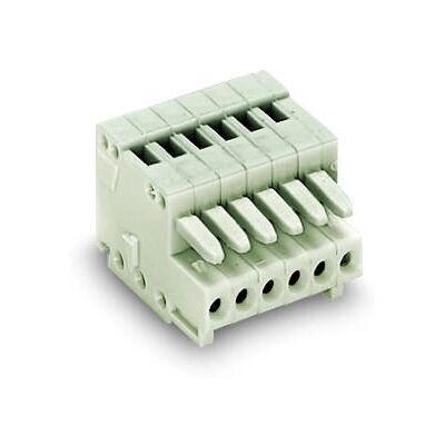 Bloque de terminales Wago 733-106 - 6 polos, gris Bloque de terminales Wago 733-106 - 6 polos, gris