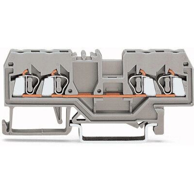 Wago 280-830 Bloque de bornes, 4P, gris Wago 280-830 Bloque de bornes, 4P, gris