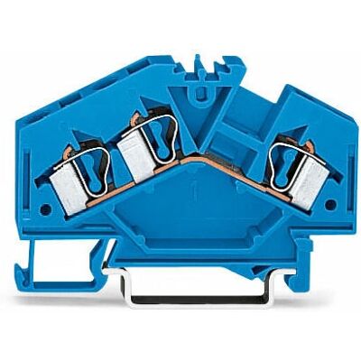 Wago 281-651 Terminal Block - 6mm, Blau, 32A, Unterstützt 28-12 AWG Wago 281-651 Terminal Block - 6mm, Blau, 32A, Unterstützt 28-12 AWG