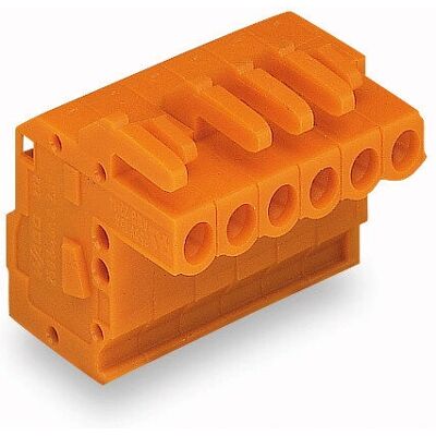 Bloque de terminales Wago 232-304/026-000 - 4 polos Naranja Bloque de terminales Wago 232-304/026-000 - 4 polos Naranja