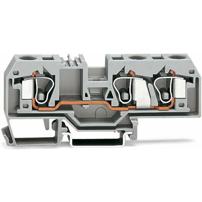 WAGO 284-681 Grauer 10mm 3-Leiter-Schienenklemme - Terminalblock WAGO 284-681 Grauer 10mm 3-Leiter-Schienenklemme - Terminalblock