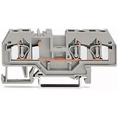 Wago 281-681 Klemmenblock - 28-12 AWG, Grau, DIN-Schiene Wago 281-681 Klemmenblock - 28-12 AWG, Grau, DIN-Schiene