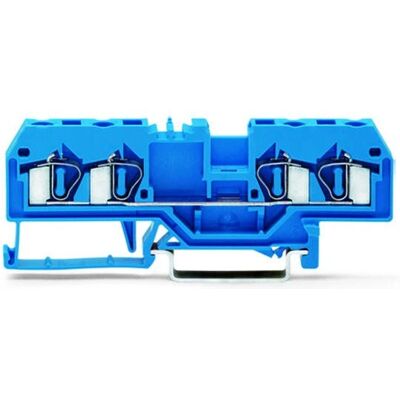 Wago 281-654 Terminalblock - 4mm², Blau, Hutschiene Wago 281-654 Terminalblock - 4mm², Blau, Hutschiene