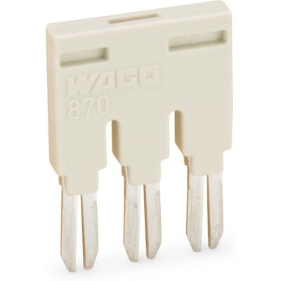 Wago 870-403 Busbar - 3-polig, Grau, 18A Wago 870-403 Busbar - 3-polig, Grau, 18A