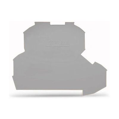 Wago Reihenklemmen-Abschlussplatte 0,8mm grau - Serie 2002 Wago Reihenklemmen-Abschlussplatte 0,8mm grau - Serie 2002