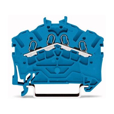 Wago 2002-6404 Terminalblock - 4-Leiter, Blau Wago 2002-6404 Terminalblock - 4-Leiter, Blau
