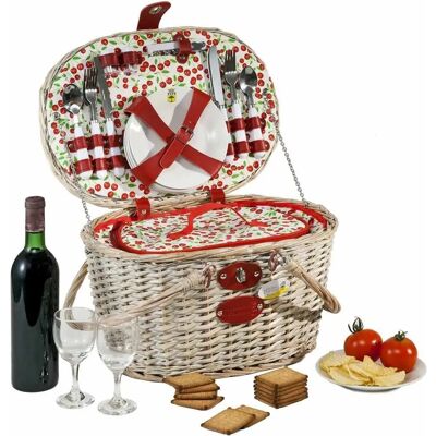 Les jardins de la comtesse Panier de pique-nique Cheverny rouge - Panier de pique-nique - Publicité Les jardins de la comtesse Panier de pique-nique Cheverny rouge - Panier de pique-nique - Publicité
