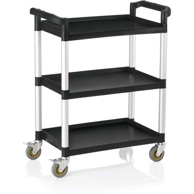 Sort servicevogn WAS Germany - 3 hylder, 82x41x95cm Sort servicevogn WAS Germany - 3 hylder, 82x41x95cm