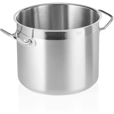 WAS Germany - Marmite 9L en Acier Nickel Chrome - Diamètre 21,5cm WAS Germany - Marmite 9L en Acier Nickel Chrome - Diamètre 21,5cm