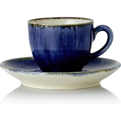 Ensemble de 6 tasses espresso WAS Germany Océan foncé - Publicité Ensemble de 6 tasses espresso WAS Germany Océan foncé - Publicité