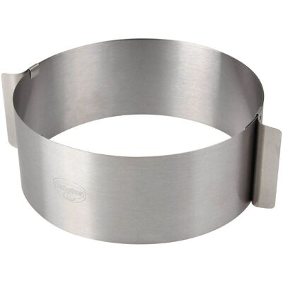 Forma de bolo ajustável - Aço inoxidável 16-30cm Forma de bolo ajustável - Aço inoxidável 16-30cm