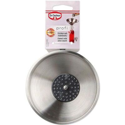 Entonnoir de Cuisine en Acier Inoxydable Dr. Oetker - Pour Bouteilles & Pots Entonnoir de Cuisine en Acier Inoxydable Dr. Oetker - Pour Bouteilles & Pots