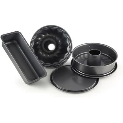 Conjunto de 4 Formas de Assar Dr. Oetker - Aço Antiaderente Conjunto de 4 Formas de Assar Dr. Oetker - Aço Antiaderente