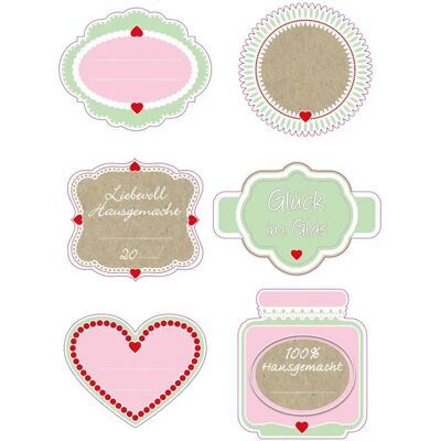 Étiquettes pour Pots de Confiture Dr Oetker - 24 pièces - Publicité Étiquettes pour Pots de Confiture Dr Oetker - 24 pièces - Publicité