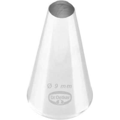 Dr. Oetker Stainless Steel Piping Tip Ø9mm - Cake Decorating Tool Dr. Oetker Stainless Steel Piping Tip Ø9mm - Cake Decorating Tool