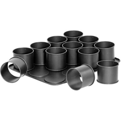 Zenker 7402 Moule à Pâtisserie - 12 pièces Zenker 7402 Moule à Pâtisserie - 12 pièces