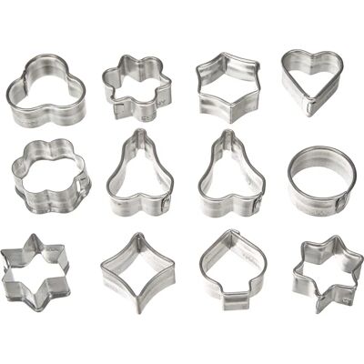 Set de 12 emporte-pièces mini Zenker 7733 - Set de découpoirs Set de 12 emporte-pièces mini Zenker 7733 - Set de découpoirs