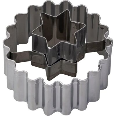 Zenker Koekjesvorm Ø54mm - Ster en Hart - Bakvorm Kerst Zenker Koekjesvorm Ø54mm - Ster en Hart - Bakvorm Kerst