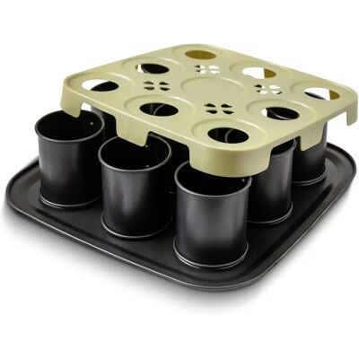 Moule à mini-gâteaux Zenker avec 9 Empreintes - Noir - Moule à Gâteaux Moule à mini-gâteaux Zenker avec 9 Empreintes - Noir - Moule à Gâteaux