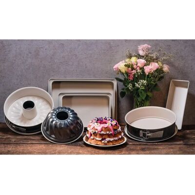 Dr. Oetker Back-Trend Springform - 26cm, anthrazit/cremefarben, Antihaft Dr. Oetker Back-Trend Springform - 26cm, anthrazit/cremefarben, Antihaft