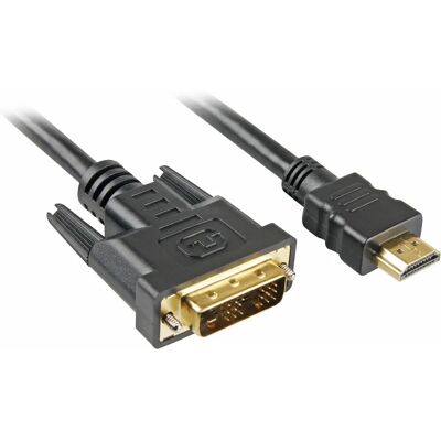 Sharkoon 4044951009060 Video Kabeladapter 3m HDMI DVI-D Schwarz Sharkoon 4044951009060 Video Kabeladapter 3m HDMI DVI-D Schwarz