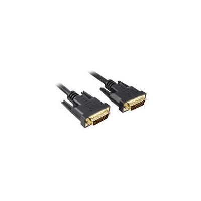 Sharkoon 2m DVI-D til DVI-D kabel - Dual Link - Sort Sharkoon 2m DVI-D til DVI-D kabel - Dual Link - Sort