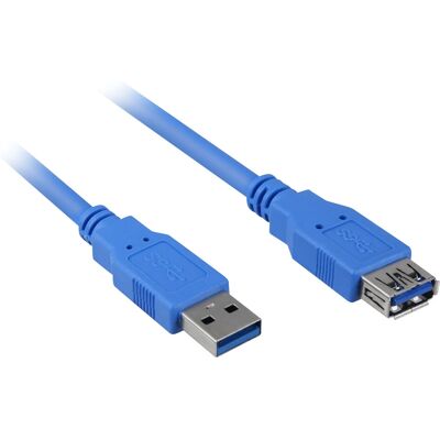 Cavo di prolunga USB 3.0 Sharkoon - 3m Blu Cavo di prolunga USB 3.0 Sharkoon - 3m Blu
