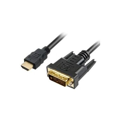 Sharkoon 1m HDMI DVI-D Kabel - Sort Sharkoon 1m HDMI DVI-D Kabel - Sort