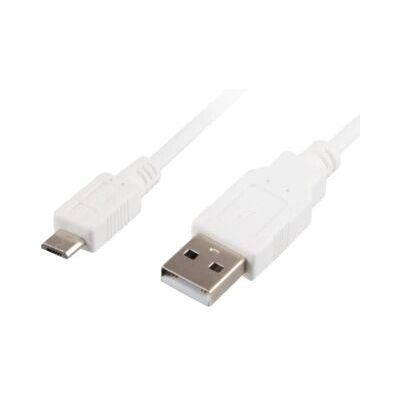 Cable USB Sharkoon 1,5m - Micro-USB B a USB A - Blanco Cable USB Sharkoon 1,5m - Micro-USB B a USB A - Blanco