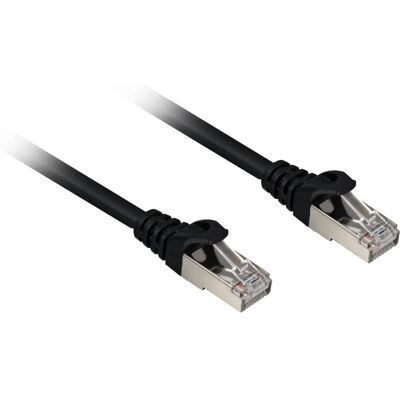 Sharkoon Model Netværkskabel Cat6a SFTP - Sort 0,5m Sharkoon Model Netværkskabel Cat6a SFTP - Sort 0,5m