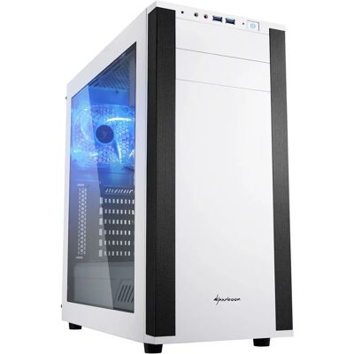Boîtier PC Sharkoon M25-W Midi Tower Blanc - ATX, Micro-ATX, Mini-ITX - Publicité Boîtier PC Sharkoon M25-W Midi Tower Blanc - ATX, Micro-ATX, Mini-ITX - Publicité
