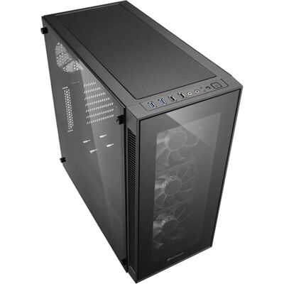 Obudowa PC Sharkoon TG5 Czarna z szybą i LED chłodzeniem Obudowa PC Sharkoon TG5 Czarna z szybą i LED chłodzeniem