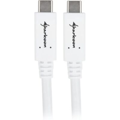 Cable USB Sharkoon 4044951021185 - USB C Blanco Cable USB Sharkoon 4044951021185 - USB C Blanco