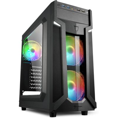 Sharkoon VG6-W RGB Tour Midi - Boîtier PC Sharkoon VG6-W RGB Tour Midi - Boîtier PC