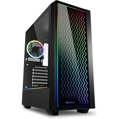 Sharkoon RGB LIT 200 Midi Tower - PC Kotelo Sharkoon RGB LIT 200 Midi Tower - PC Kotelo