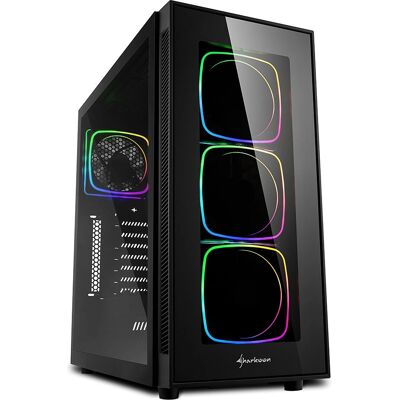 Sharkoon TG6 RGB Midi Torni Musta - PC Kotelo Sharkoon TG6 RGB Midi Torni Musta - PC Kotelo