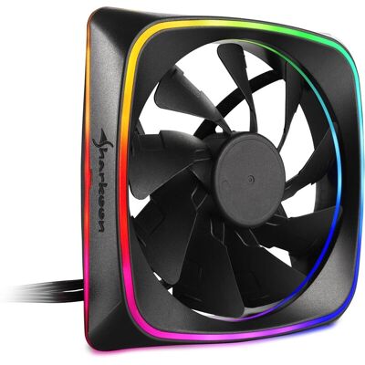 Sharkoon Model 4044951028924 RGB 120mm Computerventilator - Computerbehuizingsventilator Sharkoon Model 4044951028924 RGB 120mm Computerventilator - Computerbehuizingsventilator
