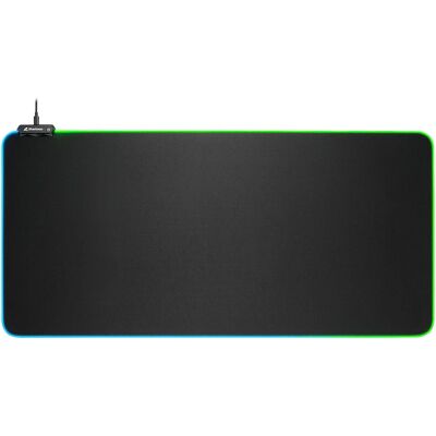 Mouse pad gamer Sharkoon 1337 RGB V2 - Preto Mouse pad gamer Sharkoon 1337 RGB V2 - Preto