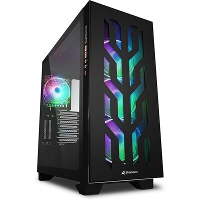 Sharkoon Elite Shark Ca300t - Torre PC RGB - Negro Sharkoon Elite Shark Ca300t - Torre PC RGB - Negro