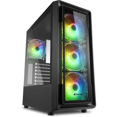Sharkoon TK4 RGB Midi Tower Black - Computer Case Sharkoon TK4 RGB Midi Tower Black - Computer Case