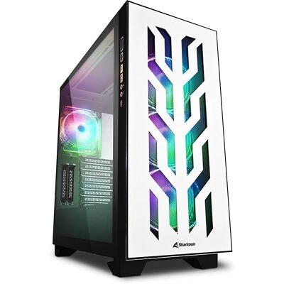 Πύργος υπολογιστή Sharkoon CA300T Λευκός με RGB Gaming Πύργος υπολογιστή Sharkoon CA300T Λευκός με RGB Gaming