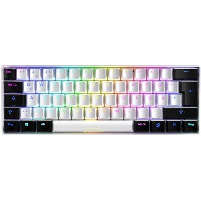 Sharkoon SGK50 S4 Tangentbord - Vit - Tysk - 60% Layout Sharkoon SGK50 S4 Tangentbord - Vit - Tysk - 60% Layout