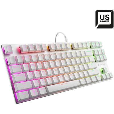 Sharkoon PureWriter TKL RGB Blue Toetsel - Wit - USB Gaming Sharkoon PureWriter TKL RGB Blue Toetsel - Wit - USB Gaming